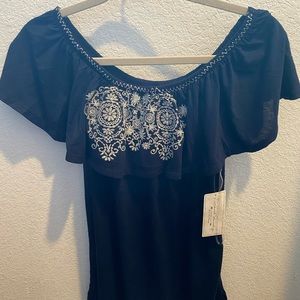 NWT from Nadine west. Blue large top.